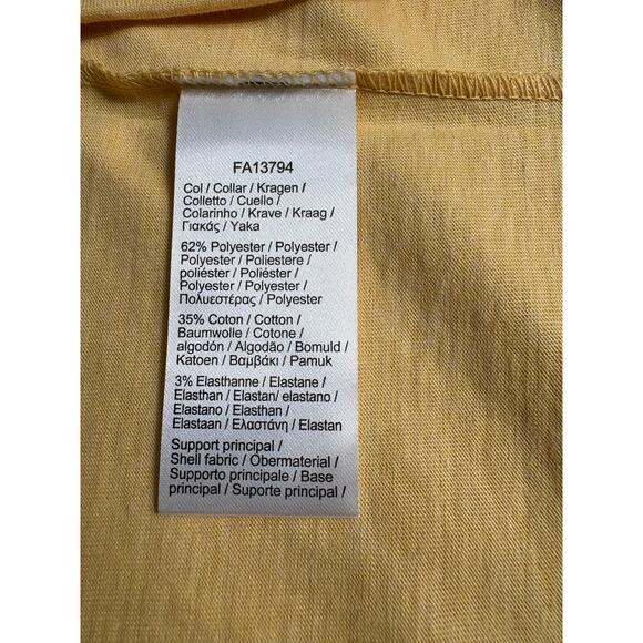 Lacoste Men's Crew Neck Striped Cotton T-Shirt Yellow Size XXL NWT Regular Fit - Picture 8 of 8